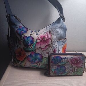 Anuschka Handbag with wallet